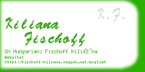kiliana fischoff business card